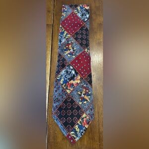 Mickey Mouse Mens Tie Floral Patchwork